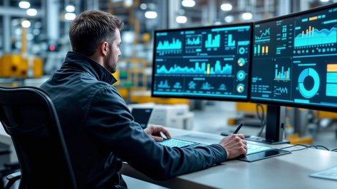 Mobile Überwachung von Gebäudesystemen auf digitalen Displays mit Fokus auf Energie und Effizienz